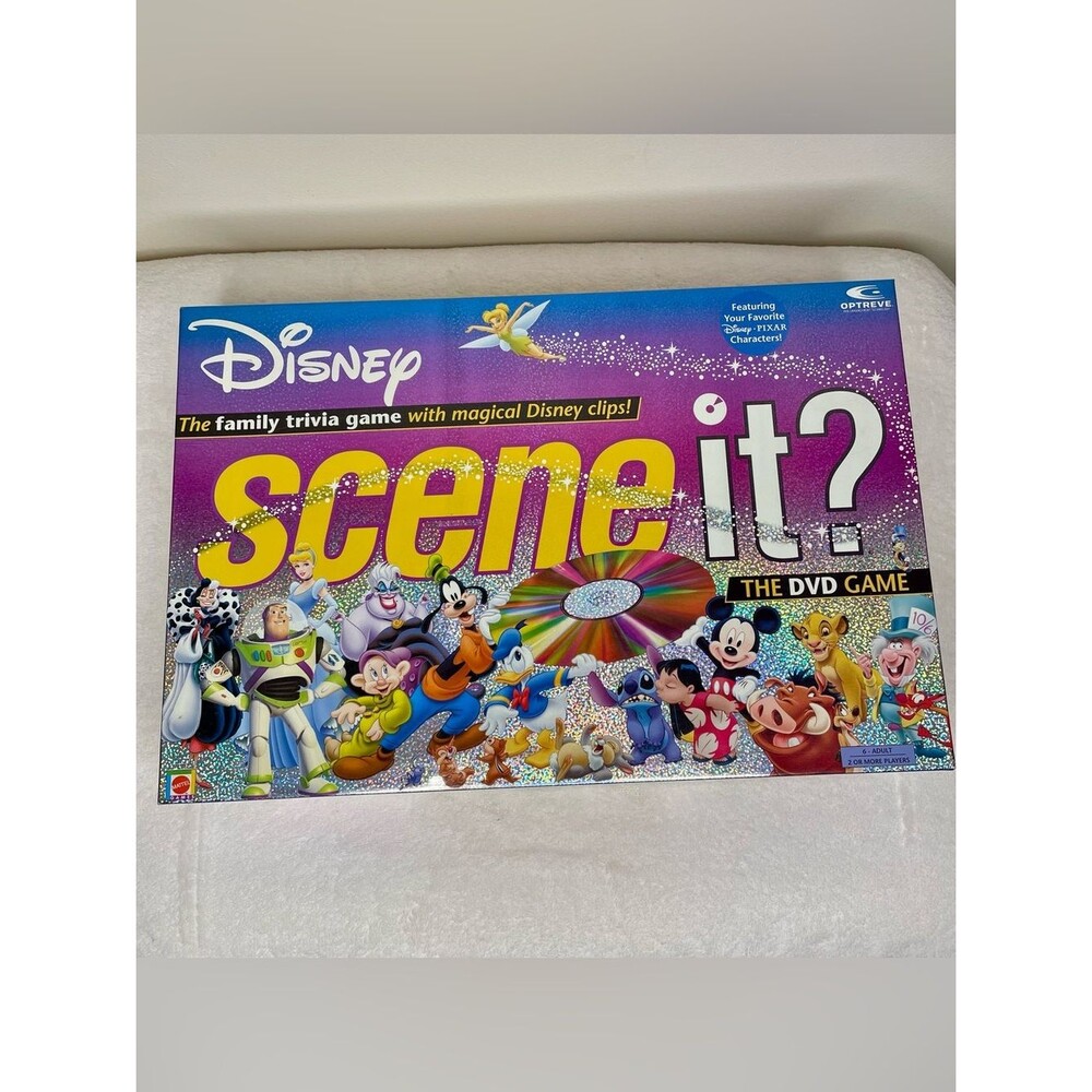 Disney Scene It DVD Board Game Family Complete Mattel Pixar 1st Edition WDW 2004